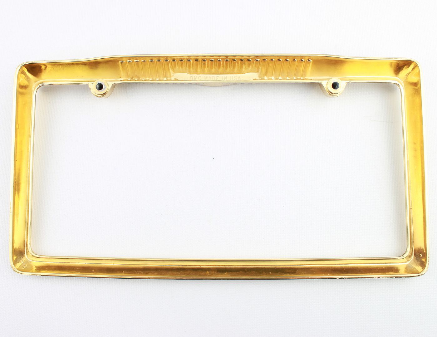 57 Chevrolet Chevy Accessory Gold License Plate Frame 1957 eBay